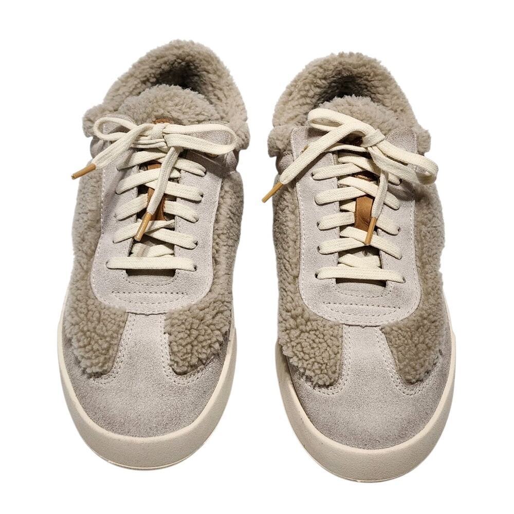 OluKai KILEA HEU Tapa Lace Up Genuine Shearling Sneaker Womens Size 8.5 W Shoes - Picture 4 of 8